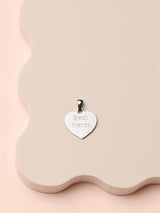Heart Charm Necklace - Silver