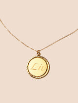 Rope Charm Necklace - Gold