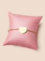 Heart Charm Bracelet - Gold