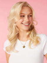 Heart Charm Necklace - Gold