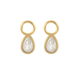 Teardrop Clear Charm