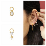 Teardrop Clear Charm