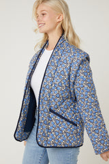 Blue Quilted Vest