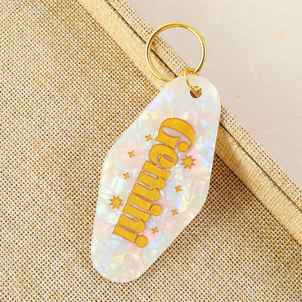 Gemini Zodiac Hotel Constellation Keyring