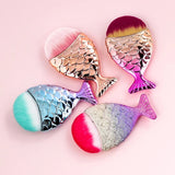 seashell makeup brush, eyes on floyd, french fashion accessories, french label, affordable costume jewellery, mermaid makeup brushes