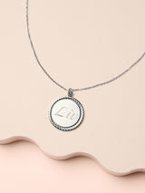 Rope Charm Necklace - Silver