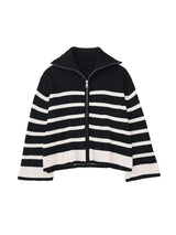 Florence Zip Stripe Cardigan