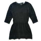 black dress with embroidery and lace. Online fashion womenswear vintage inspired website. designed in melbourne. Eyes on floyd ladieswear