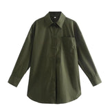 online french shirt, womenswear top, Parisian style, french label, french fashion style, Parisian label,  khaki cotton shirts