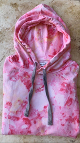 Camo effect Tie Dye Cropped Hoodie
