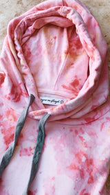 Camo effect Tie Dye Cropped Hoodie