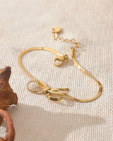 Bow Snake Chain Bracelet