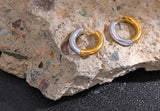 Gold & Silver Hoop Earrings