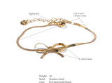 Bow Snake Chain Bracelet