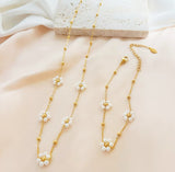 Gold Flower Necklace