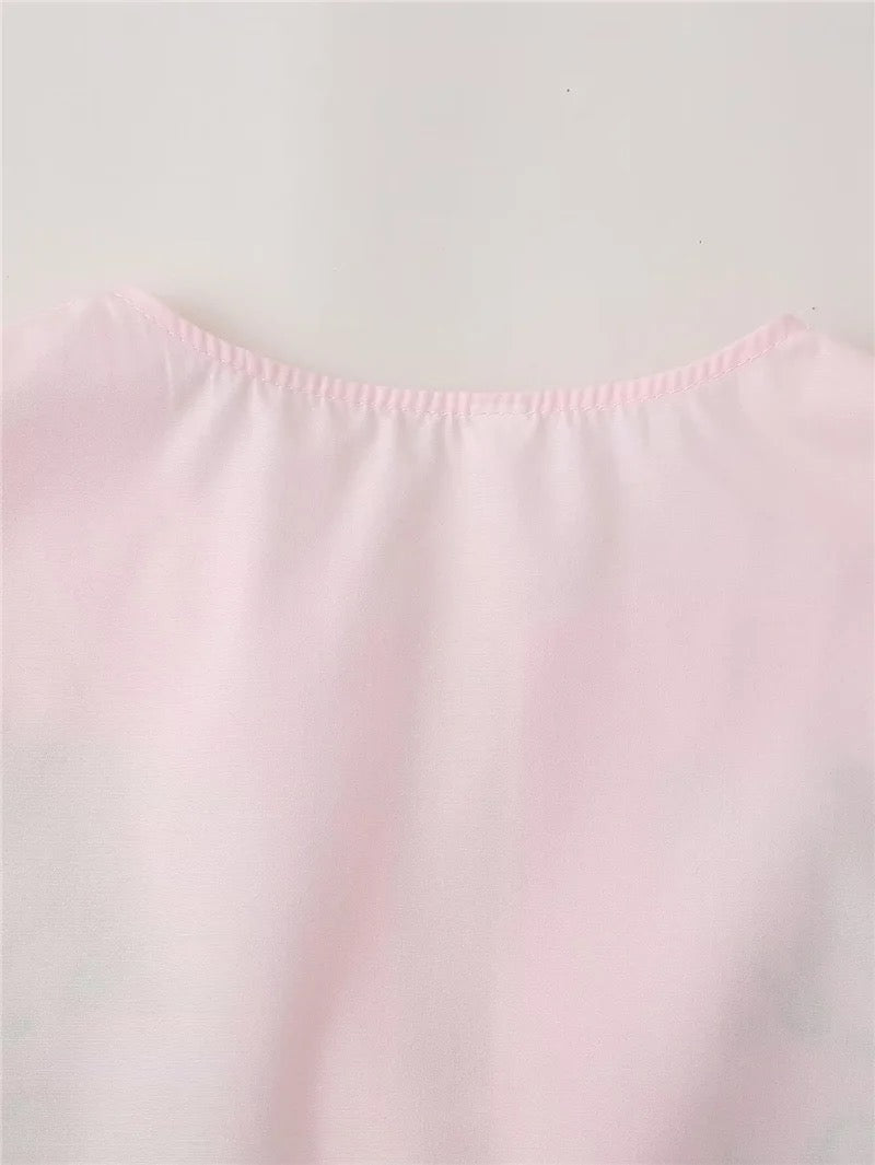 Heart Embroidered Blouse