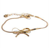 Bow Snake Chain Bracelet