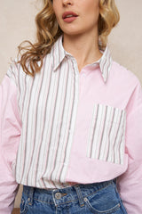 Mixed Pattern Shirt - Pinks