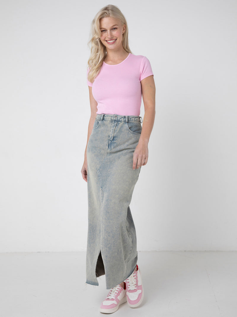 french fashion label in melbourne, french brand australia, denim maxi skirts, washed look denim, affordable clothes, camberwell french shop