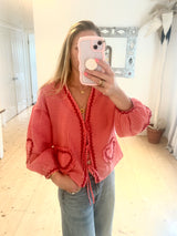 Sweetheart Blouse - Red