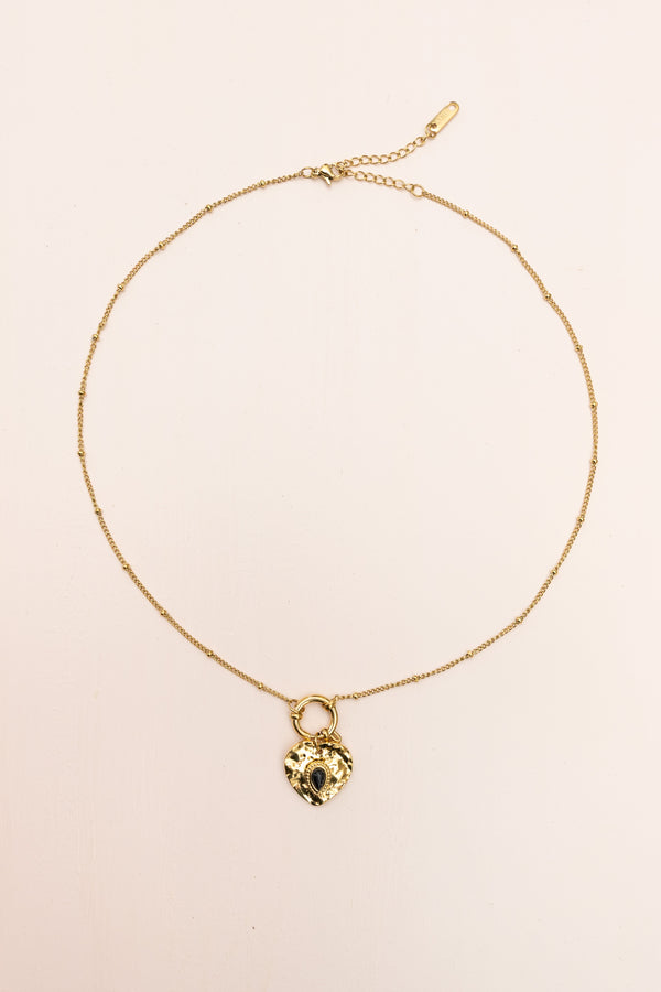 Heart Charm Gold Necklace