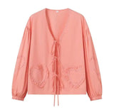 The Sweetheart Blouse - Solide Pink