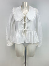 Peter Pan Blouse - White