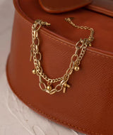 Double Chain Charm Bracelet