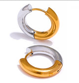 Gold & Silver Hoop Earrings