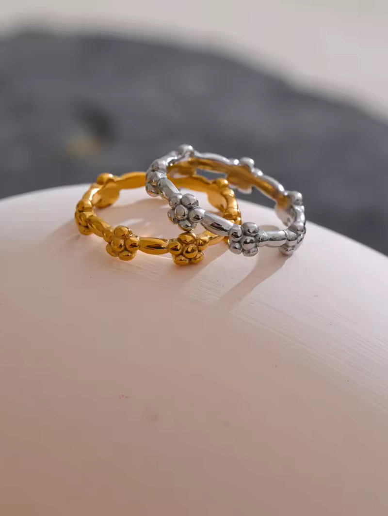 Flower Gold Ring