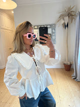 Peter Pan Blouse - White