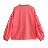 Sweetheart Blouse - Red