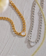 Heart Gold Chain Necklace
