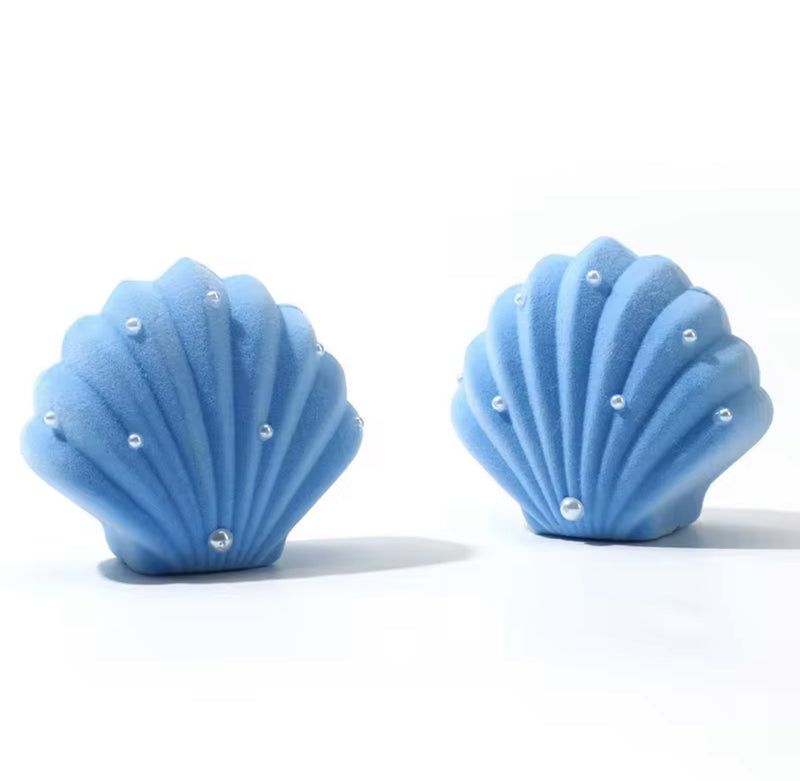 Pearl Seashell Jewellery Box - Blue