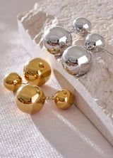 Round Dnagle Gold Earrings