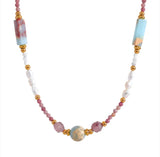 Natural Stones and Pearls Necklace