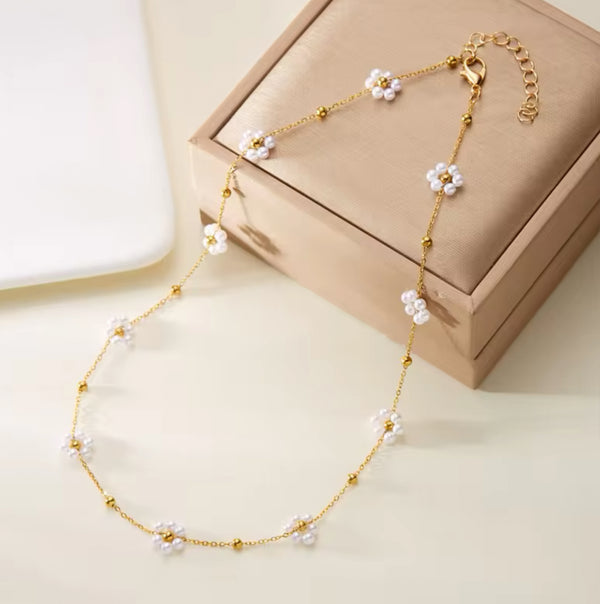 Gold Flower Necklace