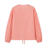The Sweetheart Blouse - Solide Pink