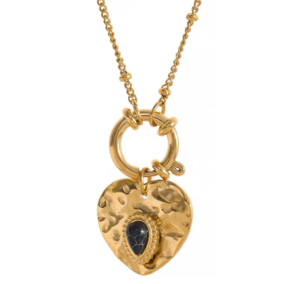 Heart Charm Gold Necklace