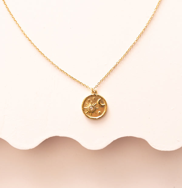 The Astro Gold Pendant Necklace