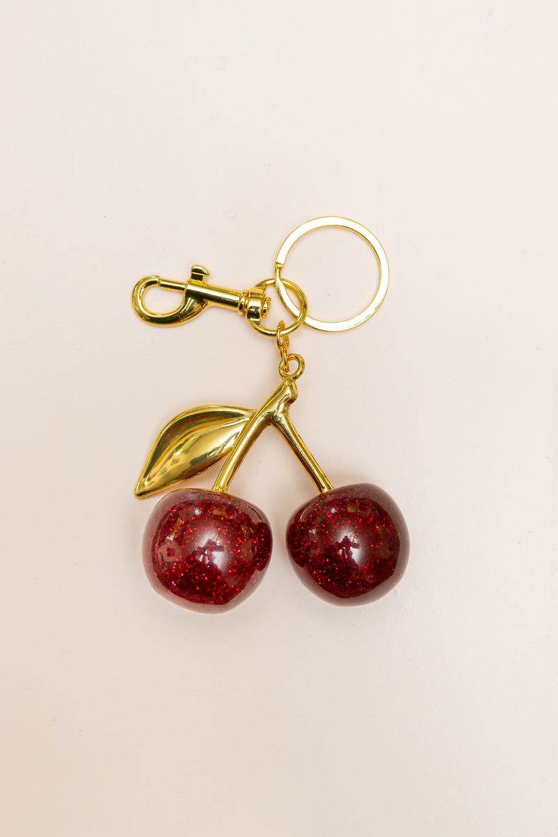 Cherry Bag Charm Keychain