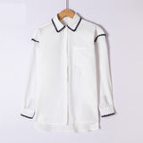 Stitched Edge Shirt - White