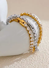 Gold Tennis Bracelet