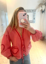 Sweetheart Blouse - Red