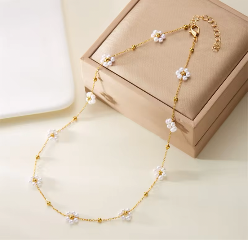 Gold Flower Necklace