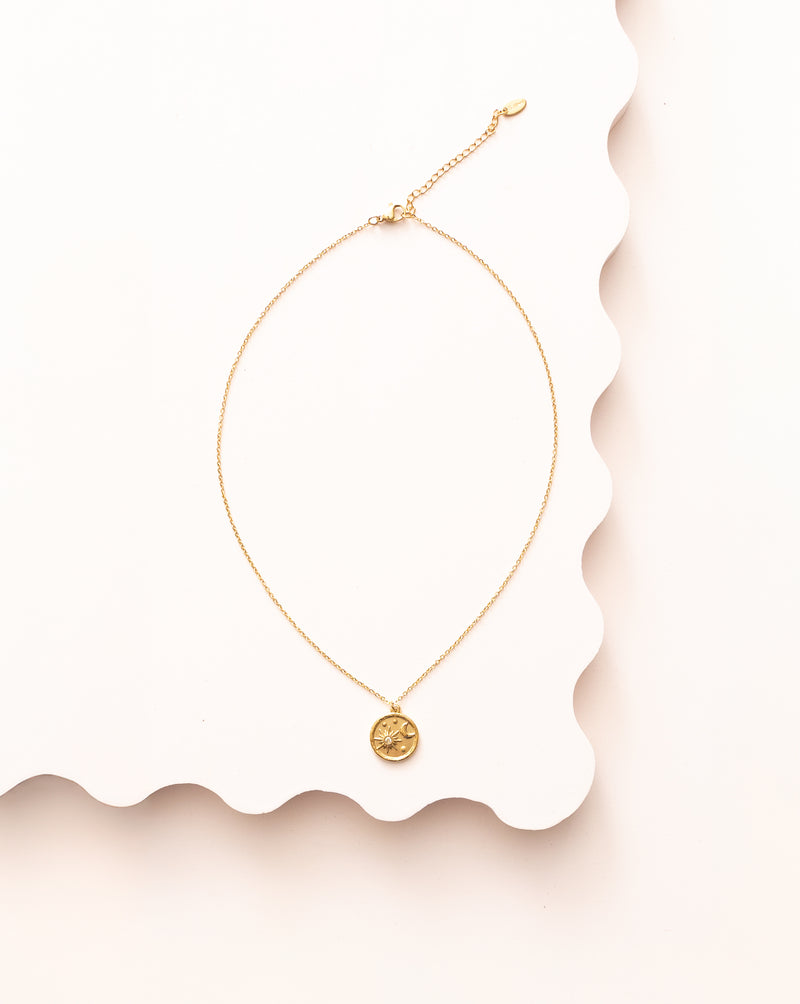 The Astro Gold Pendant Necklace