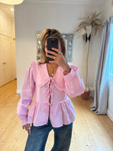 Peter Pan Blouse - Pink