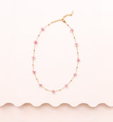 Pink Flower Necklace