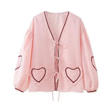 Sweetheart Blouse - Pink