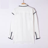 Stitched Edge Shirt - White